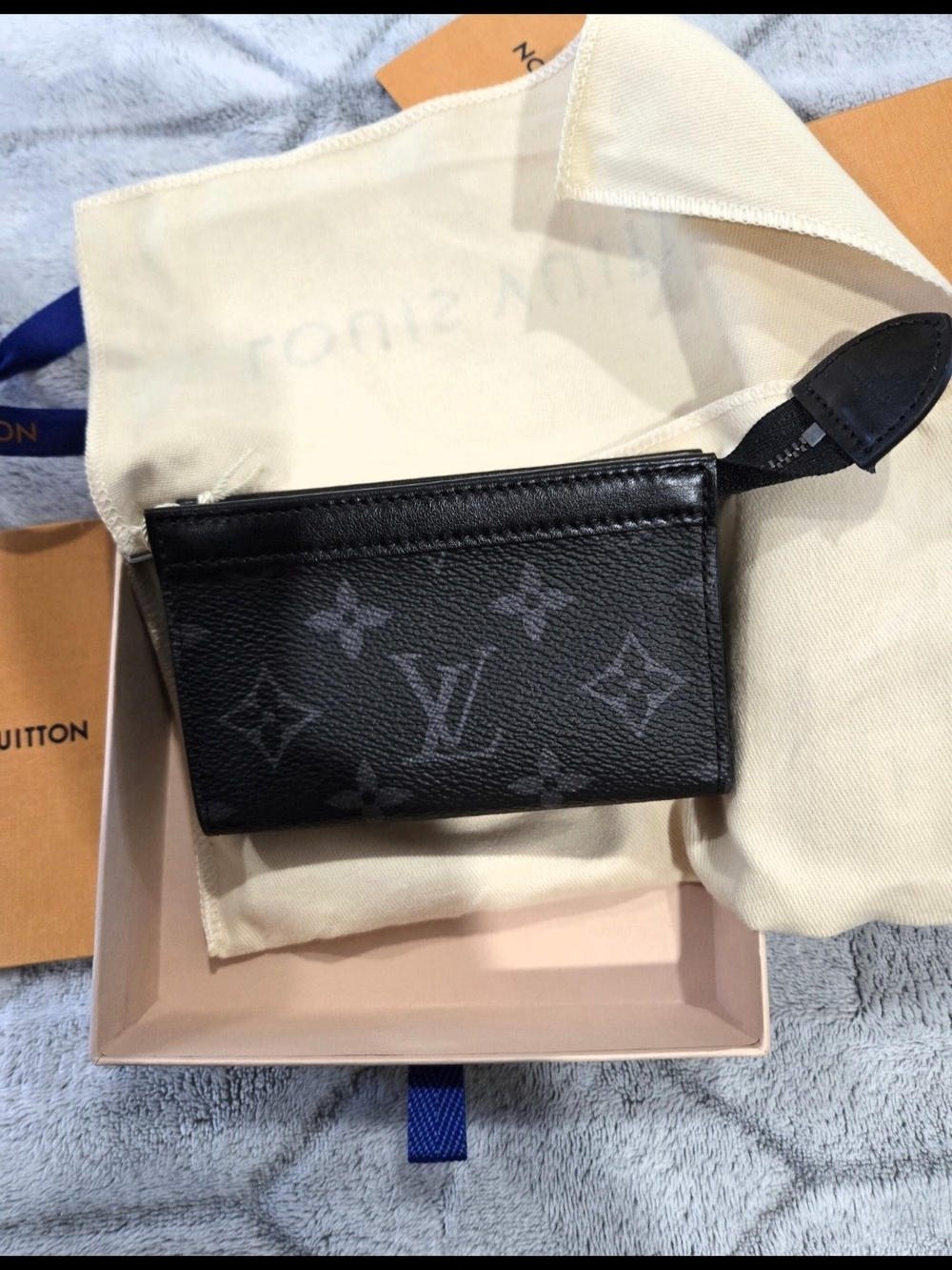 Louis Vuitton Black Monogram Eclipse Card Holder Pouch